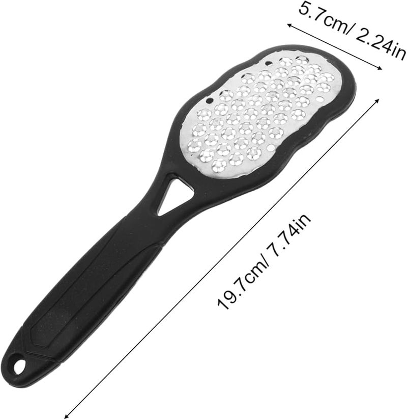 4Pcs Stainless Steel Foot Files Callus Remover with Protective Cover for Home Pedicure - Image 2